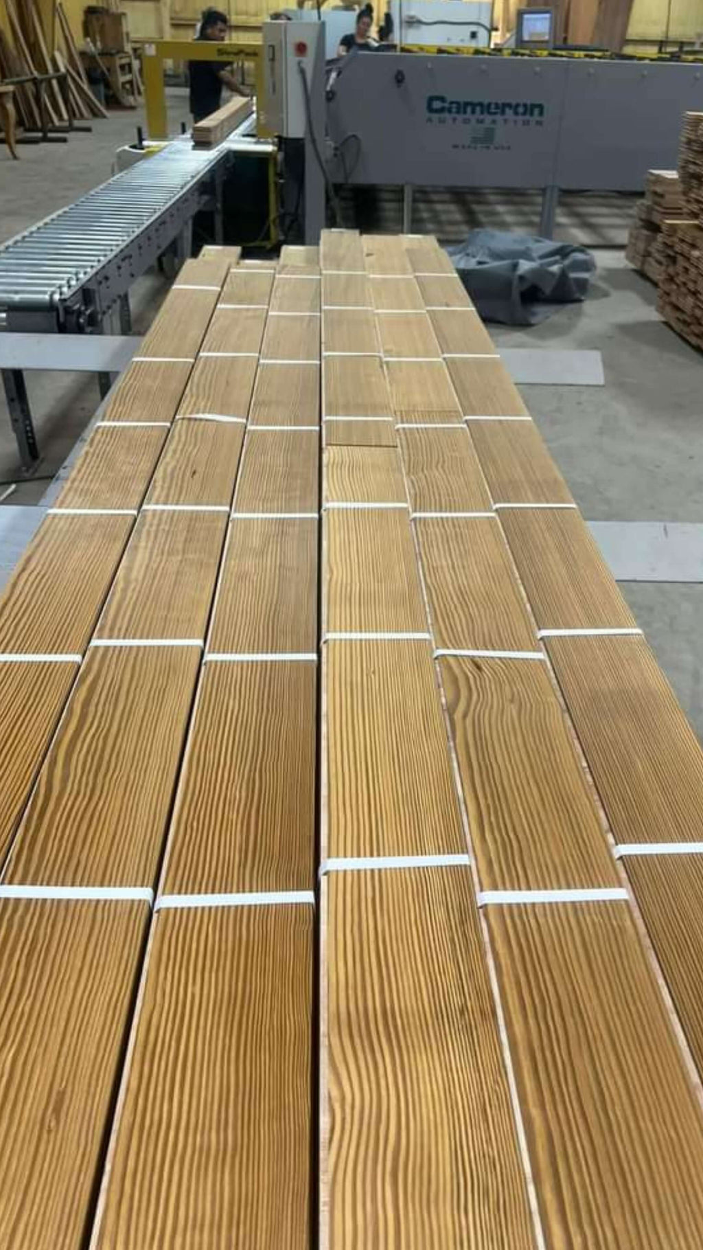 Thermally modified waterproof deck boards installed on concrete. 100% green solid hardwood decking., 100% termite proof