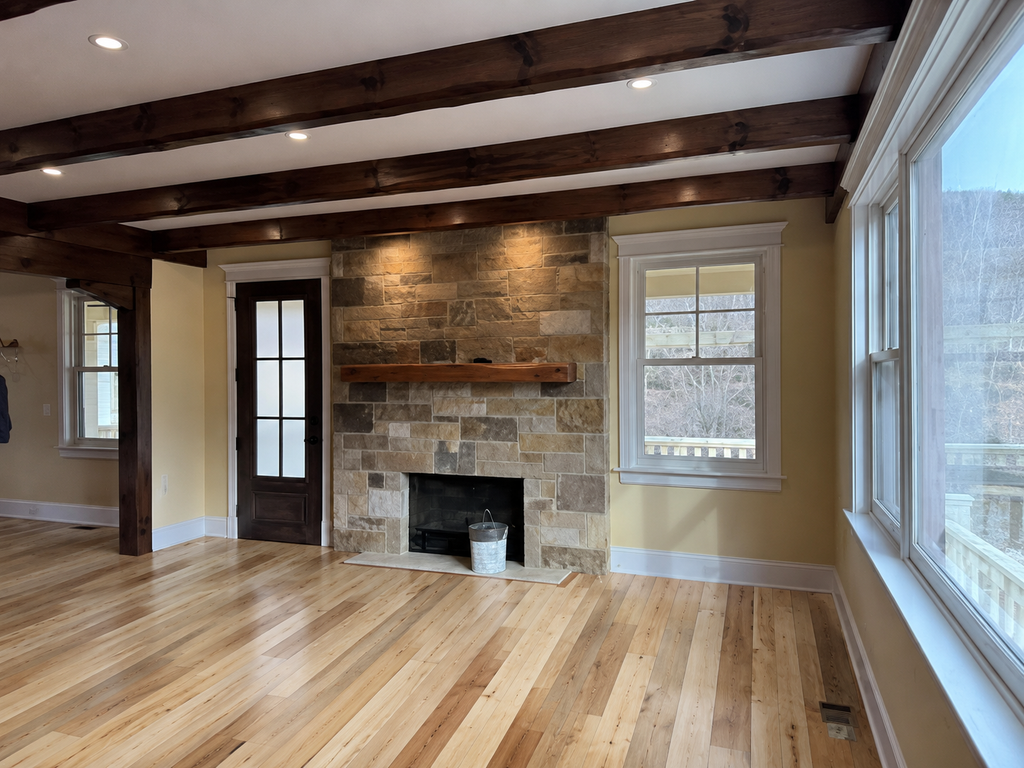 5" Natural Hickory Prefinished Solid Hardwood Flooring