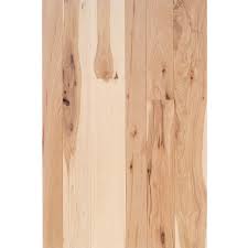 Hickory solid hardwood flooring – character grade – detailed knots and natural variation sample