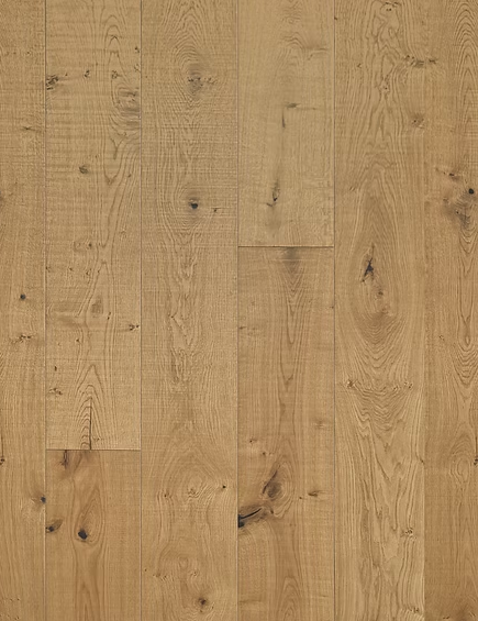 Masaccio 8.5 inch wide engineered White Oak flooring with subtle reclaimed character- Room Scene