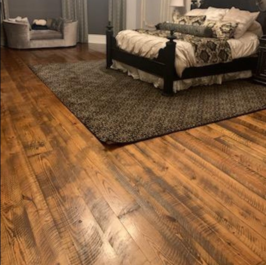 thermally modified reclaimed antique heart pine flooring