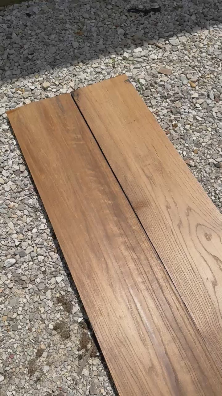 waterproof reclaimed red oak - thermally modified