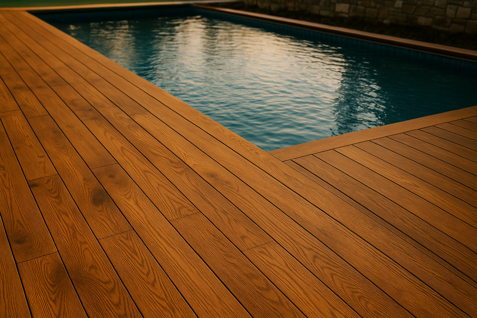Waterproof Red Oak Decking — Thermally Modified