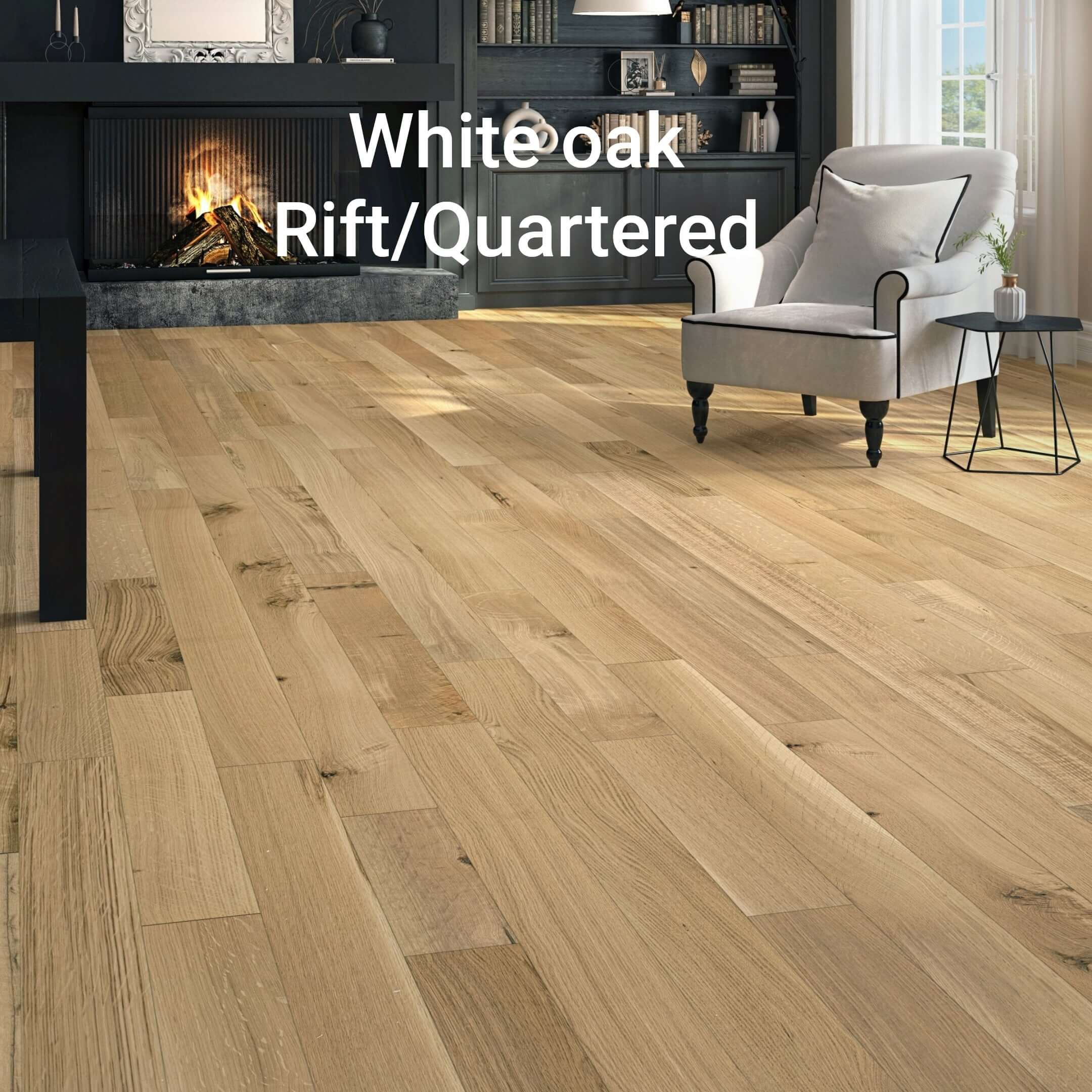 Rift & Quartered White Oak Flooring – ultra-stable, straight-lined grain hardwood, ideal for high-end installs and premium mill-direct supply.