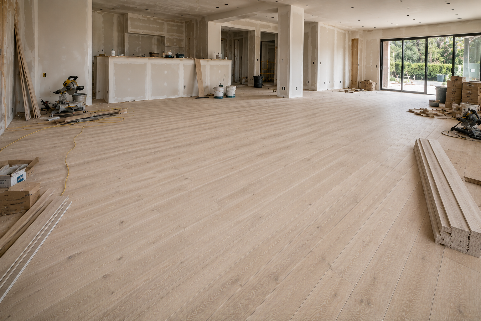 Unfinished white oak engineered 5/8" flooring