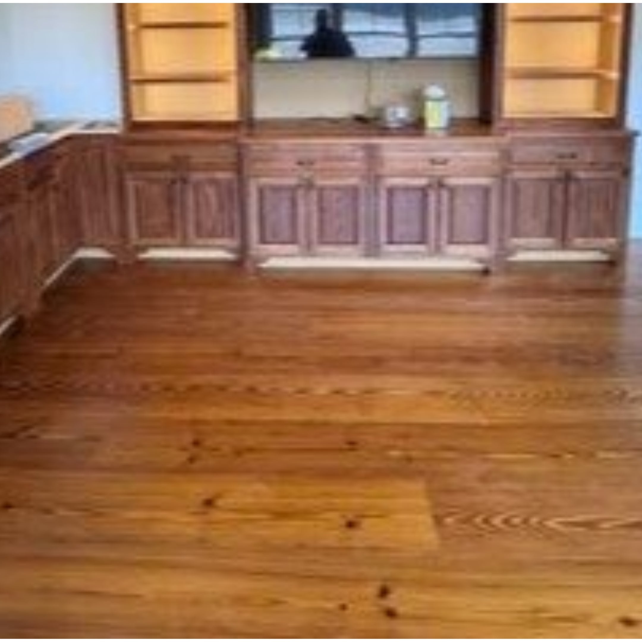 Waterproof Antique Heart Pine flooring — 100% solid wood for concrete slabs, basements, showers, and radiant heat. Thermally modified with just heat and steam