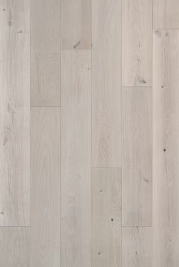 White Oak engineered flooring – Stavros – close-up sample texture, light-character grain, wide plank